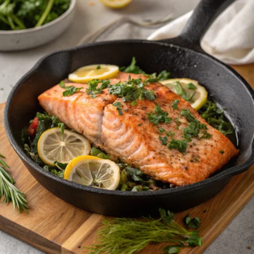 cast iron salmon recipe