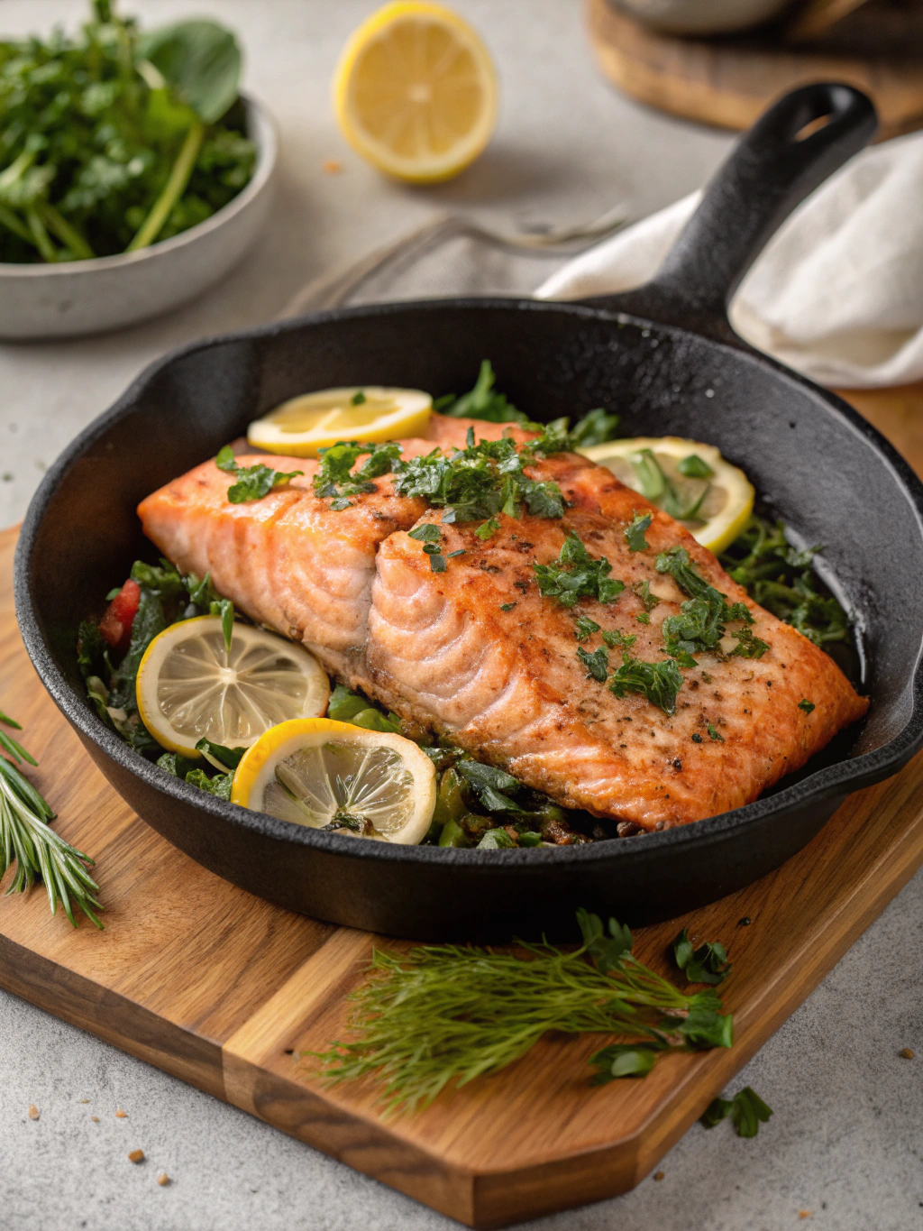 cast iron salmon recipe