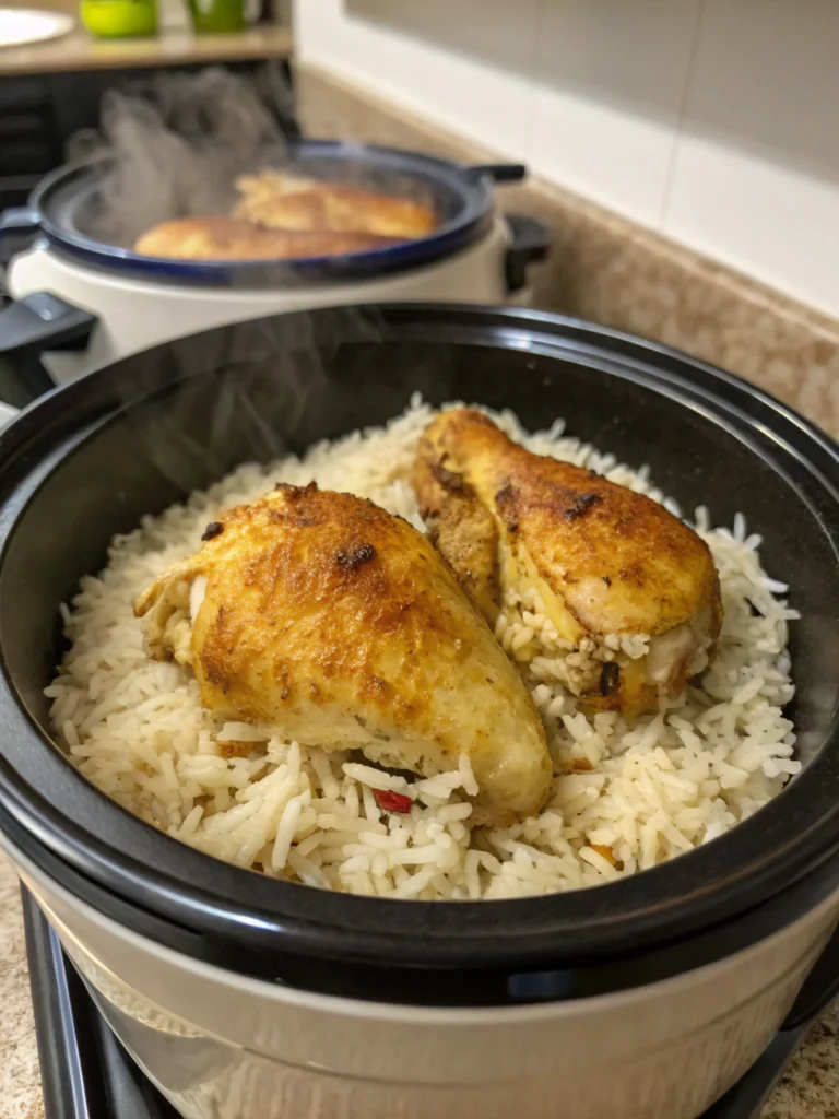 chicken and rice in rice cooker recipes