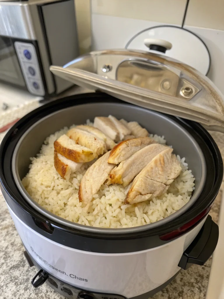 chicken and rice in rice cooker recipesingredients