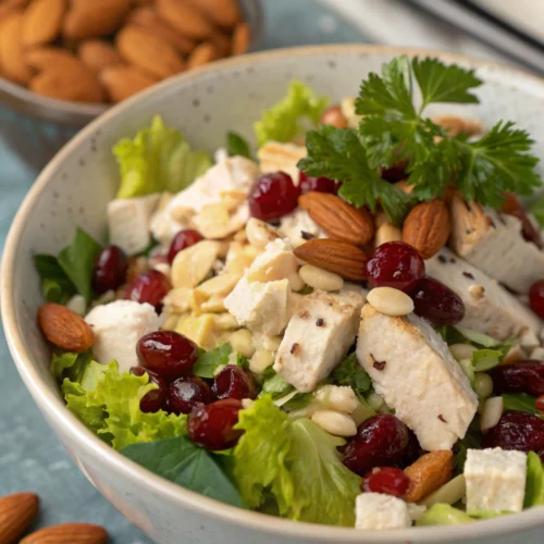 cranberry chicken salad recipe almonds