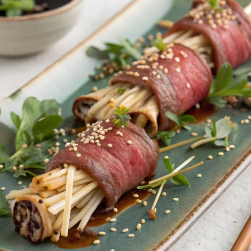 enoki beef roll recipe
