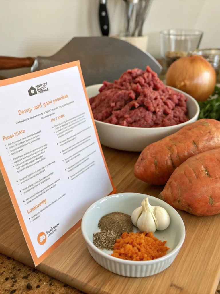 recipes with ground beef and sweet potatoesingredients