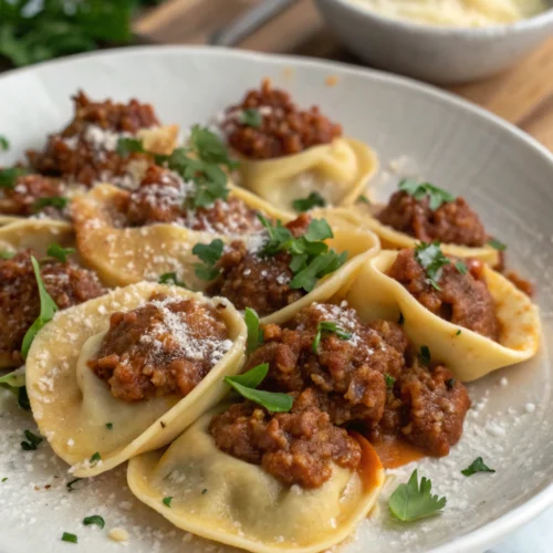 tortellini recipes with ground beef